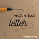 Escribe una carta amable